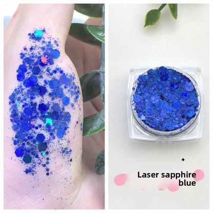 Flashy sequin nail polish