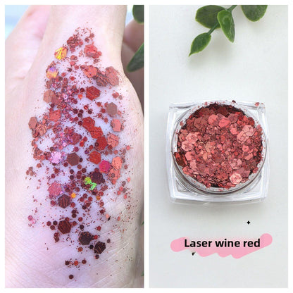 Flashy sequin nail polish