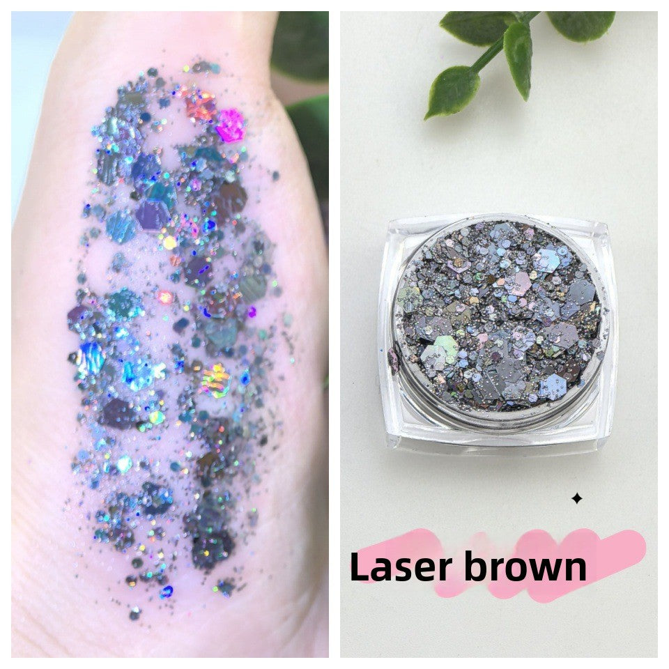 Flashy sequin nail polish