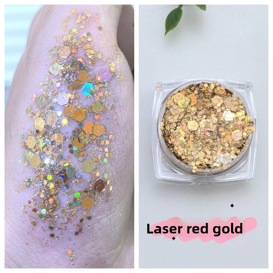 Flashy sequin nail polish