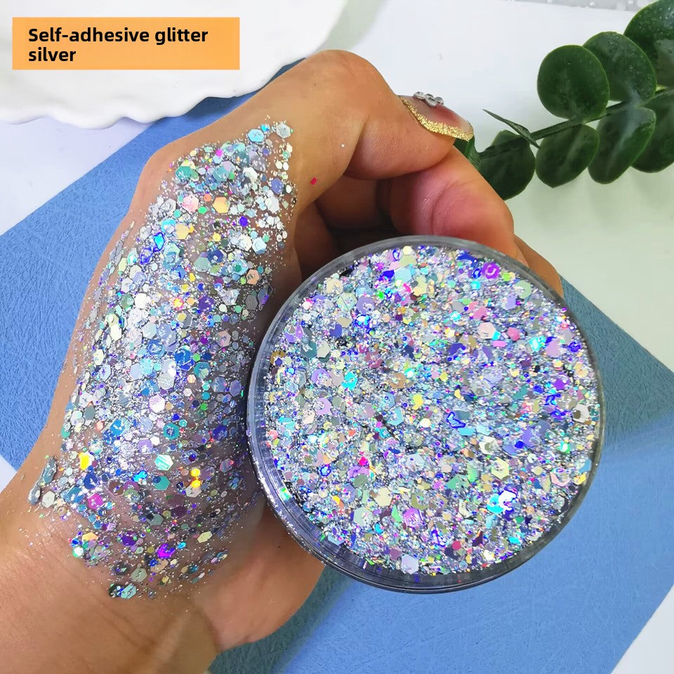 Flashy sequin nail polish