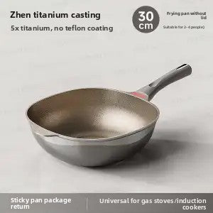 Flat-bottomed gas and induction cooktop wok