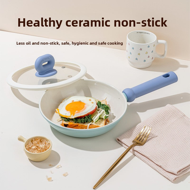 Flat Frying Pan, Stir-Fry Pan, Suitable for All Cooktops