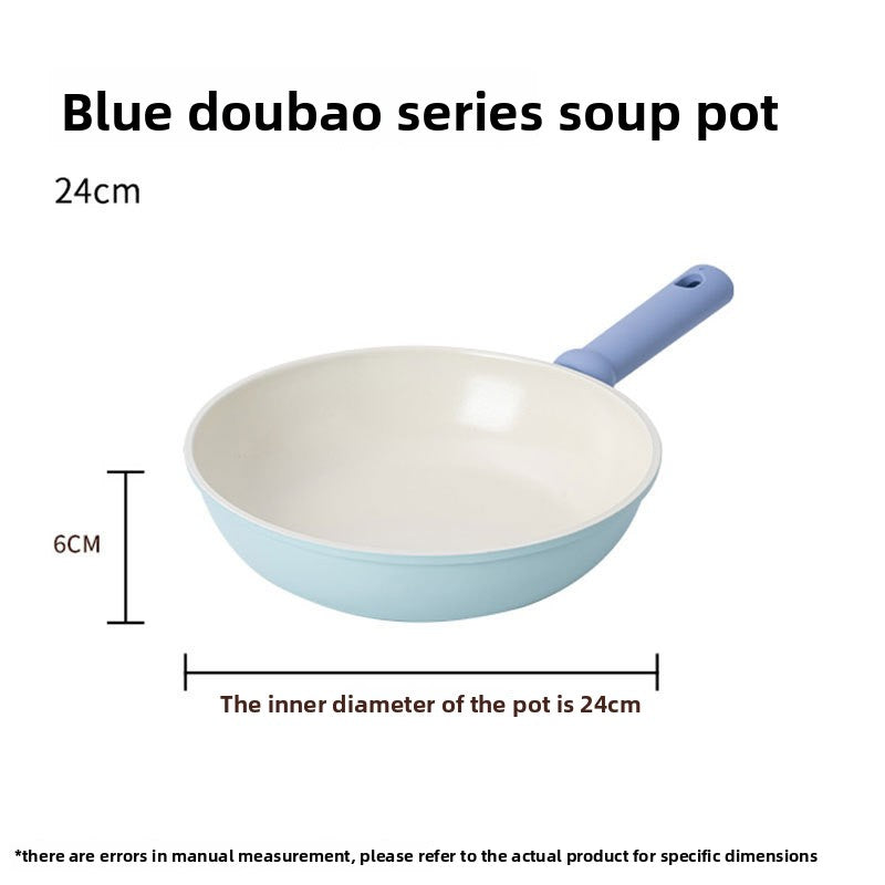 Flat Frying Pan, Stir-Fry Pan, Suitable for All Cooktops