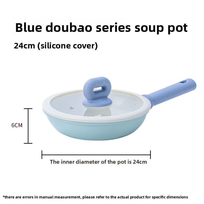 Flat Frying Pan, Stir-Fry Pan, Suitable for All Cooktops