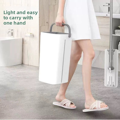 Flat Mop with Self Cleaning Bucket