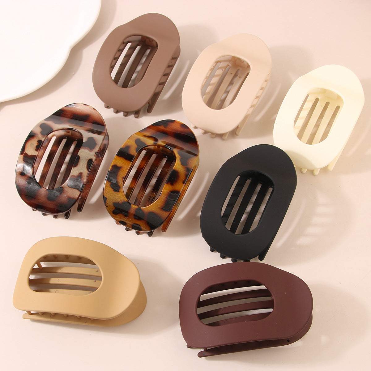 Flat Oval Hairpin Duckbill Clip