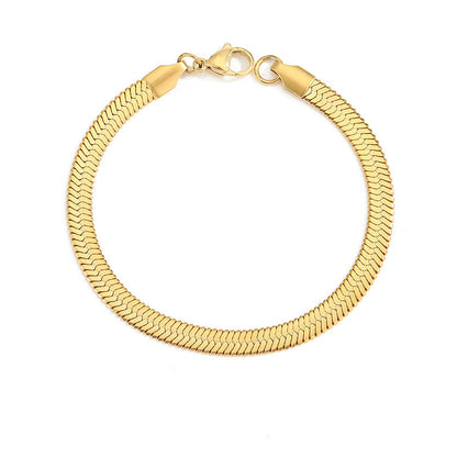 Flat Snake Chain Bracelet