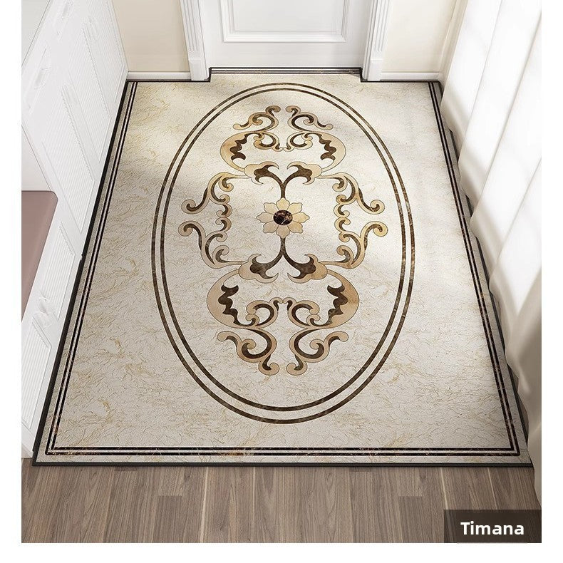 Fleece doormat for the entrance