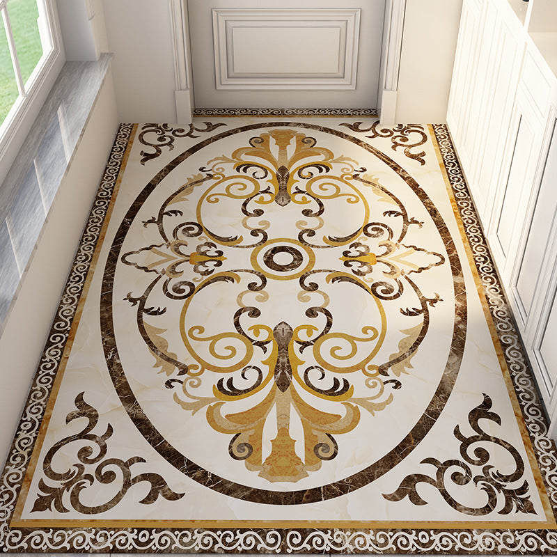 Fleece doormat for the entrance