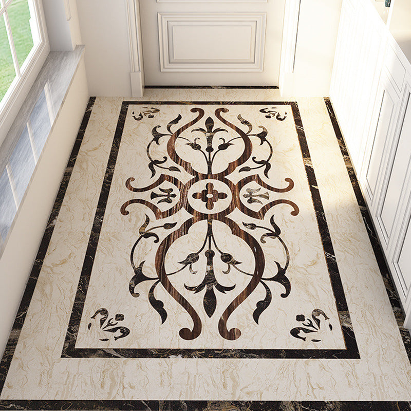 Fleece doormat for the entrance