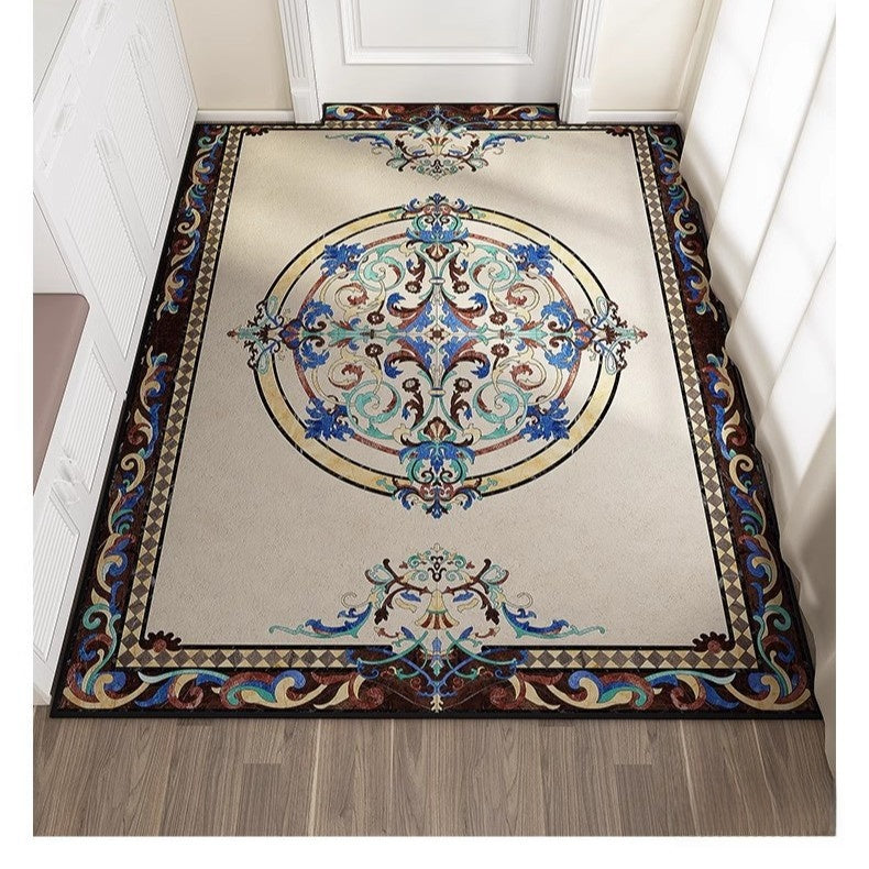 Fleece doormat for the entrance