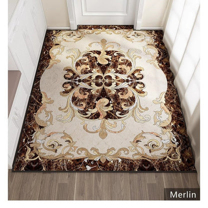 Fleece doormat for the entrance