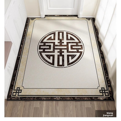 Fleece doormat for the entrance