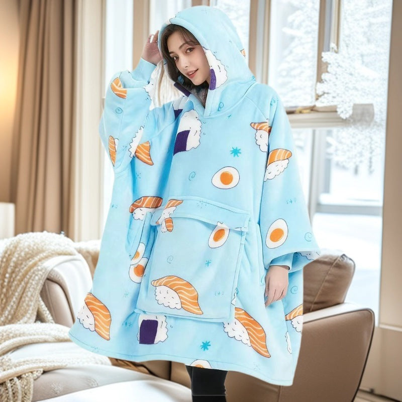 Fleece Hooded Blanket Sweatshirt
