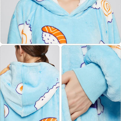 Fleece Hooded Blanket Sweatshirt