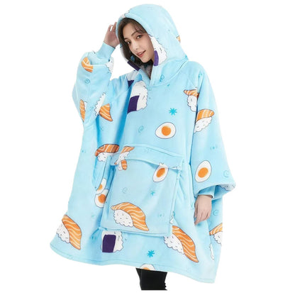 Fleece Hooded Blanket Sweatshirt