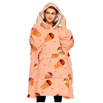 Fleece Hooded Blanket Sweatshirt