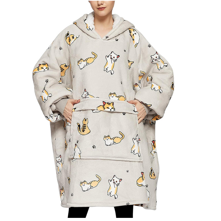 Fleece Hooded Blanket Sweatshirt
