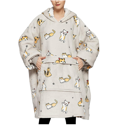 Fleece Hooded Blanket Sweatshirt