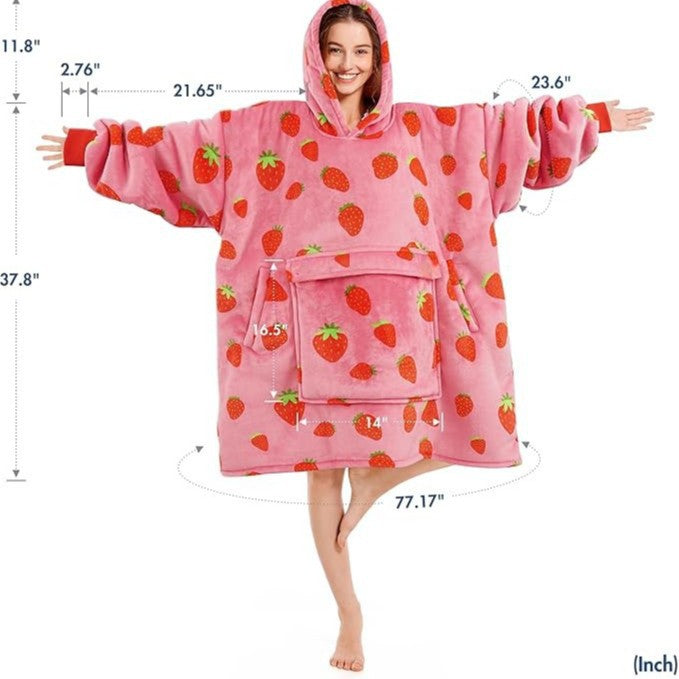 Fleece Hooded Blanket Sweatshirt