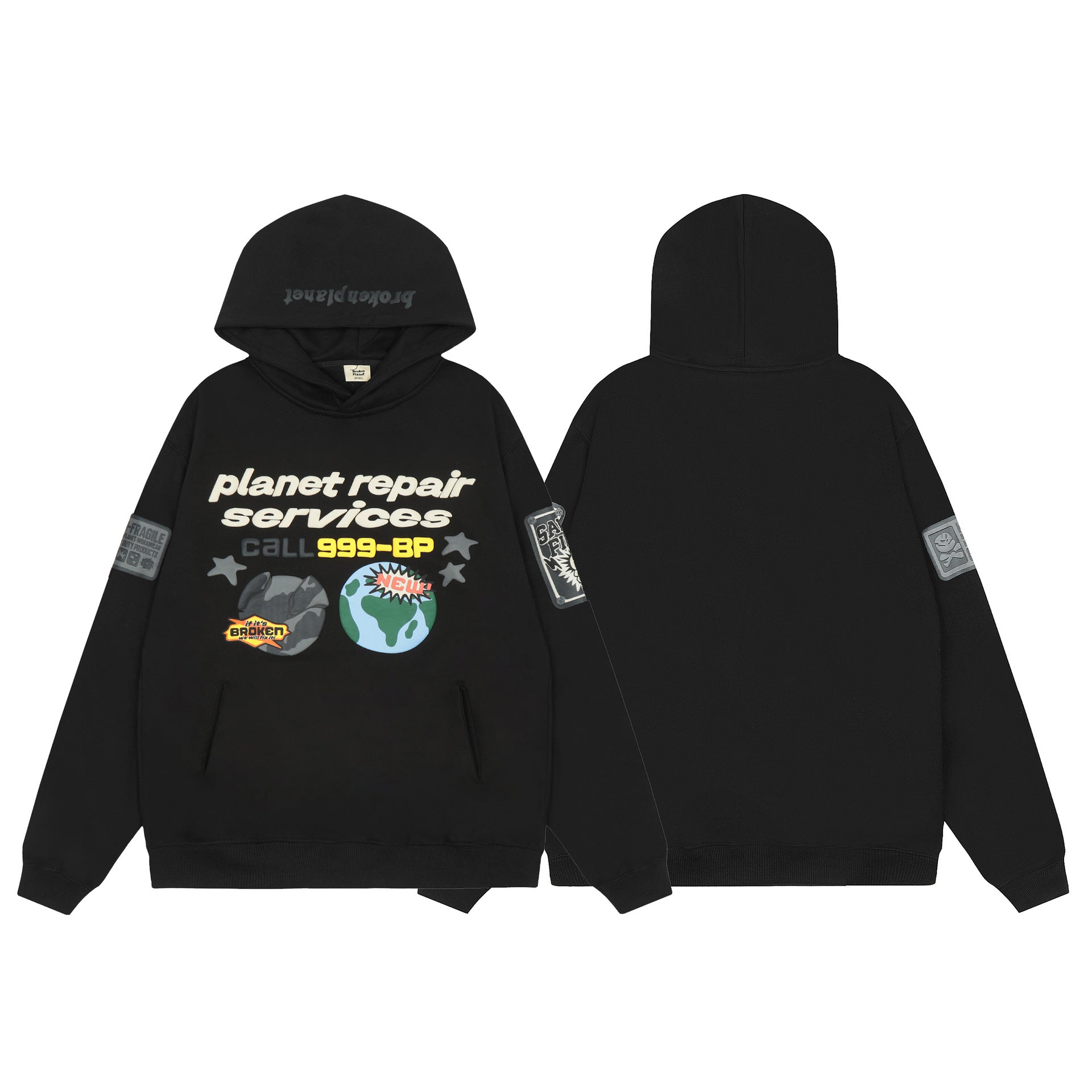 Fleece hooded sweatshirts for men and women