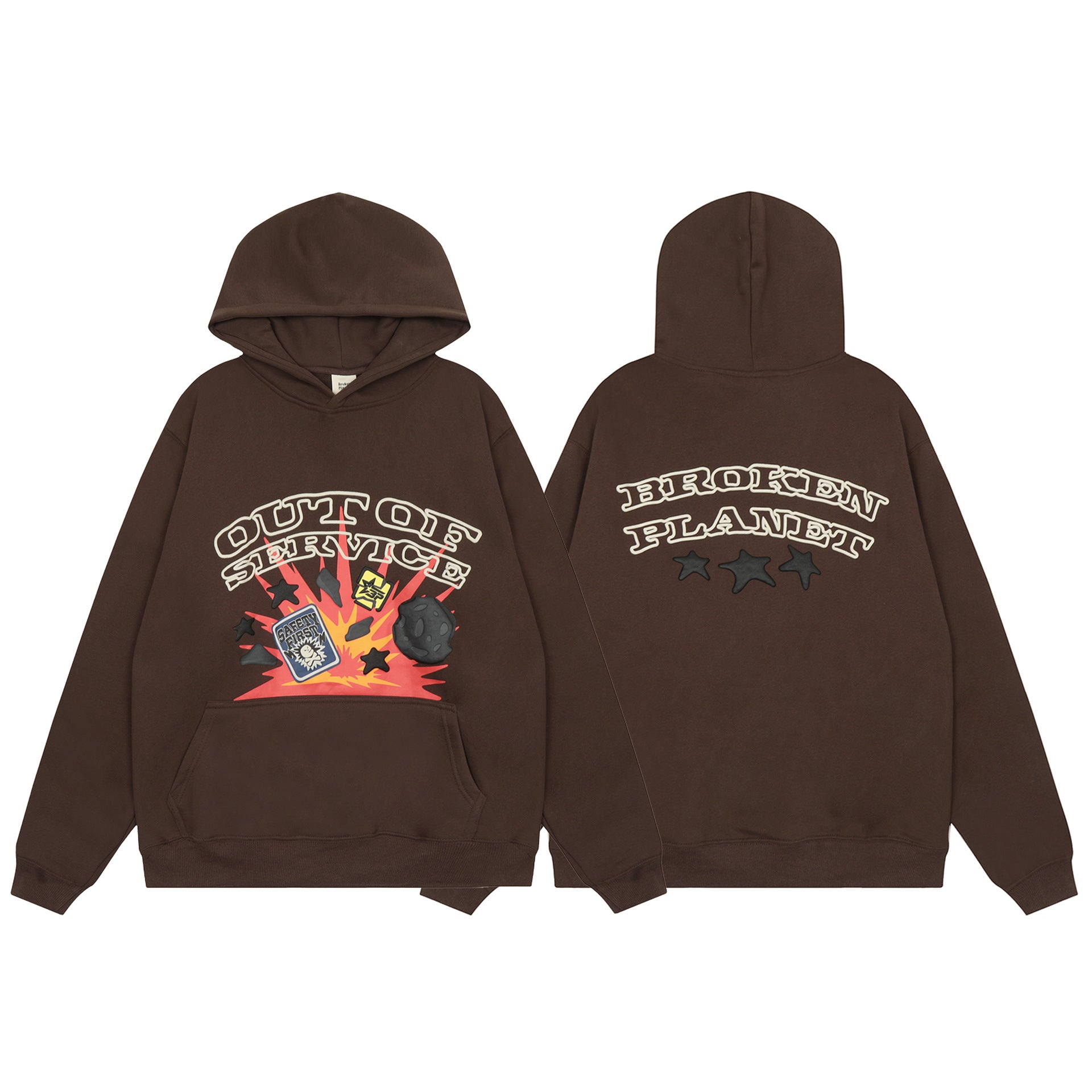 Fleece hooded sweatshirts for men and women