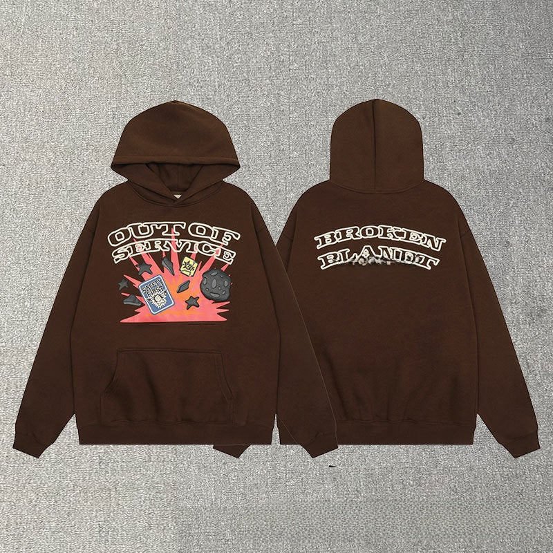 Fleece hooded sweatshirts for men and women