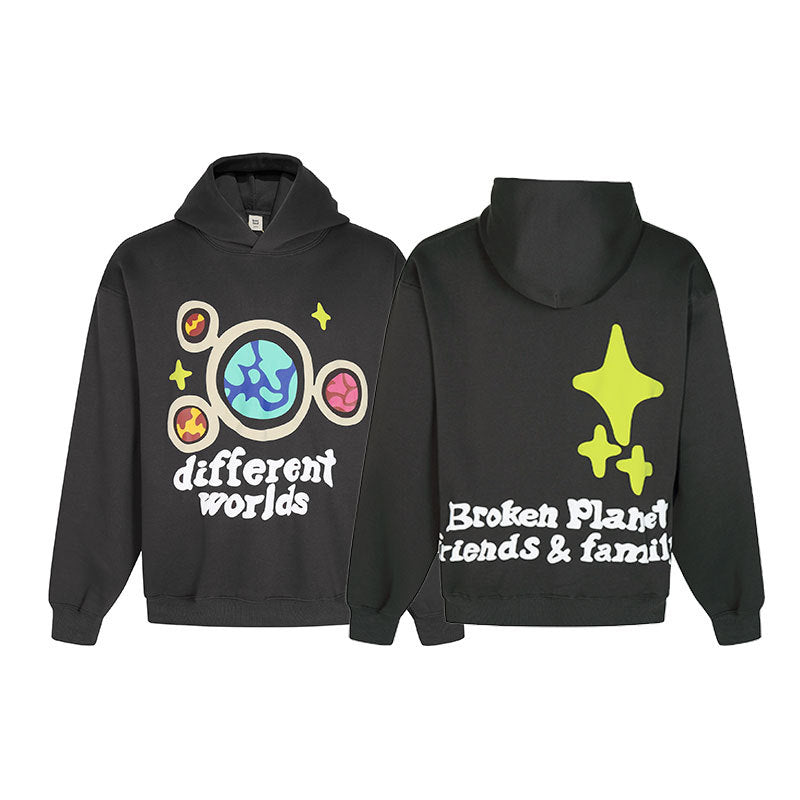 Fleece hooded sweatshirts for men and women