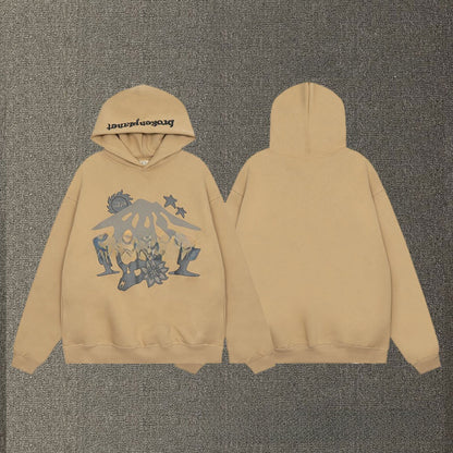 Fleece hooded sweatshirts for men and women
