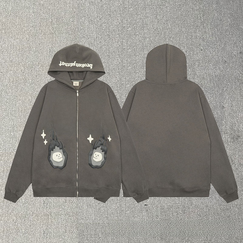 Fleece hooded sweatshirts for men and women