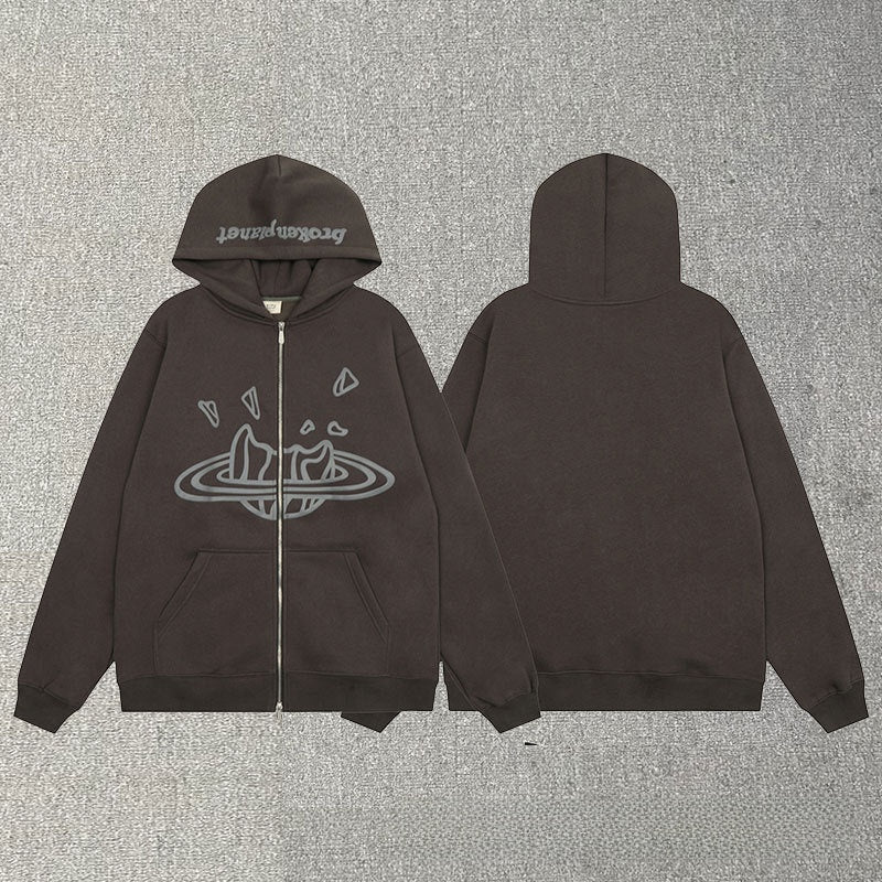 Fleece hooded sweatshirts for men and women