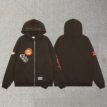 Fleece hooded sweatshirts for men and women