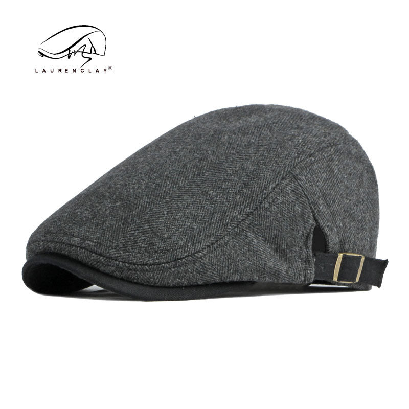 Fleece Lined Adjustable Beret Cap