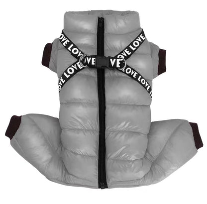Fleece-lined and thickened pet coat/cotton jacket