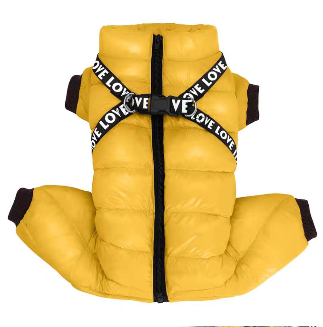 Fleece-lined and thickened pet coat/cotton jacket