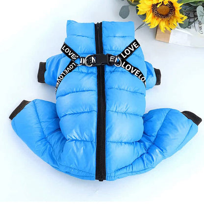Fleece-lined and thickened pet coat/cotton jacket