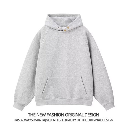 Fleece Lined Button Up Hoodie