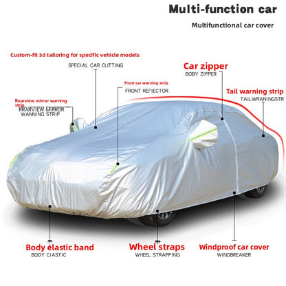 Fleece-Lined Car Sunshade