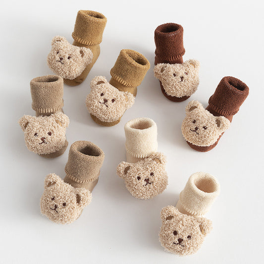 Fleece-Lined Cotton Baby Socks