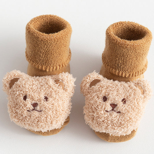 Fleece-Lined Cotton Baby Socks