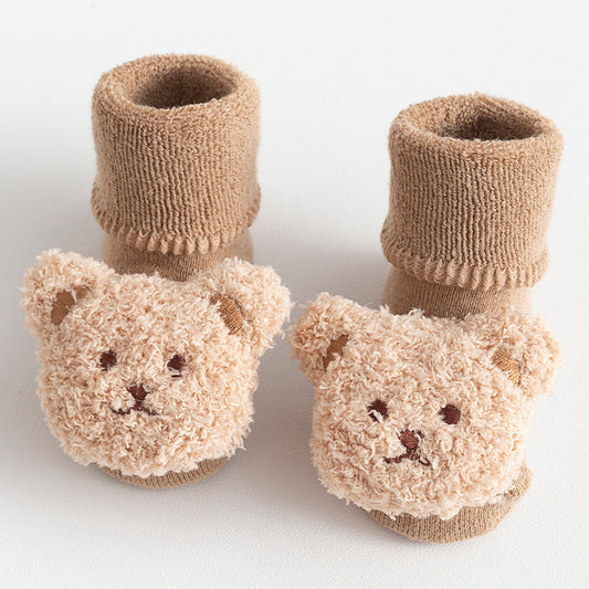 Fleece-Lined Cotton Baby Socks