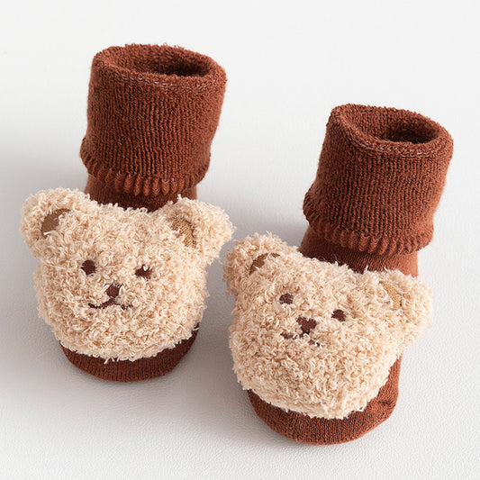 Fleece-Lined Cotton Baby Socks