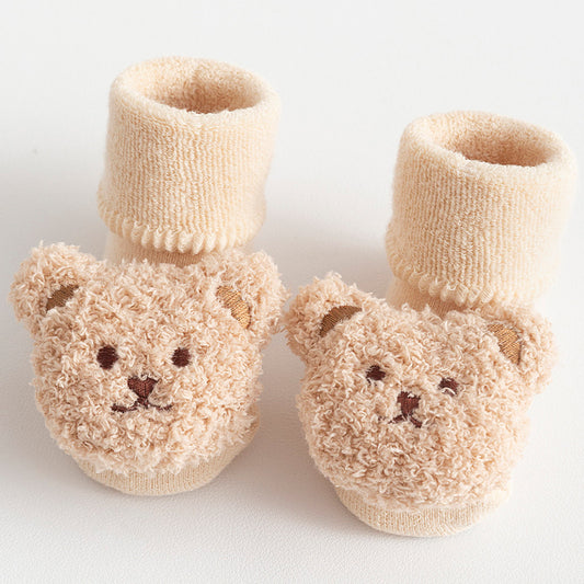 Fleece-Lined Cotton Baby Socks