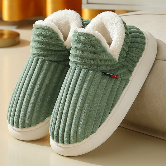 Fleece Lined Cotton Slippers