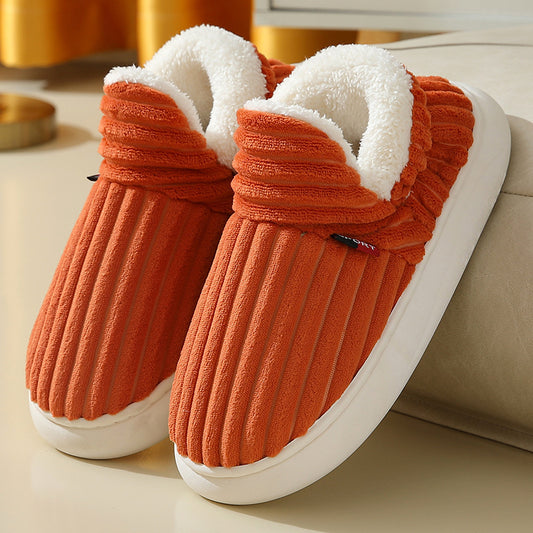 Fleece Lined Cotton Slippers