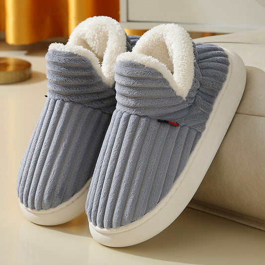 Fleece Lined Cotton Slippers