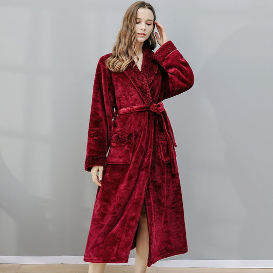 Fleece Lined Flannel Robe