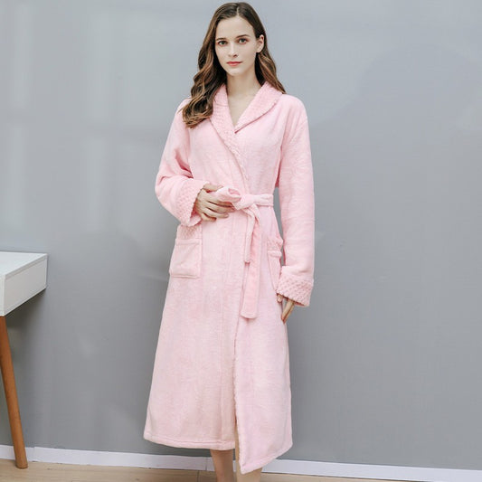 Fleece Lined Flannel Robe