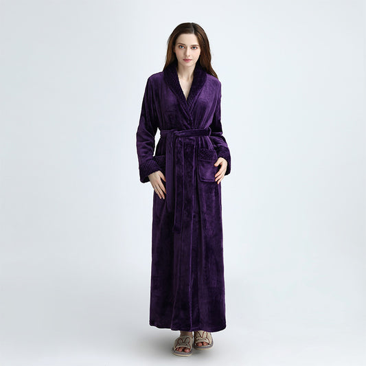Fleece Lined Flannel Robe